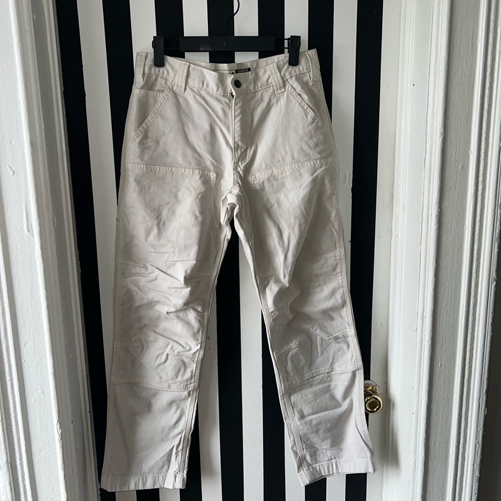 MENS CARHART WHITE PANTS